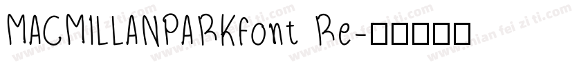 MACMILLANPARKfont Re字体转换
